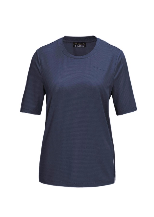 GOLDNER Kurzarmshirt »Sport-Shirt mit Reflektoren« mit Reflektoren im Vorderteil für gute Sichtbarkeit in der Dämmerung und Dunkelheit