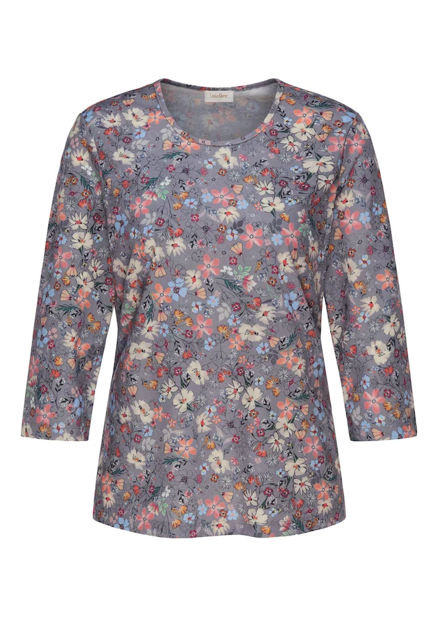 GOLDNER Print-Shirt »Printshirt mit Blumenmuster« Ohne