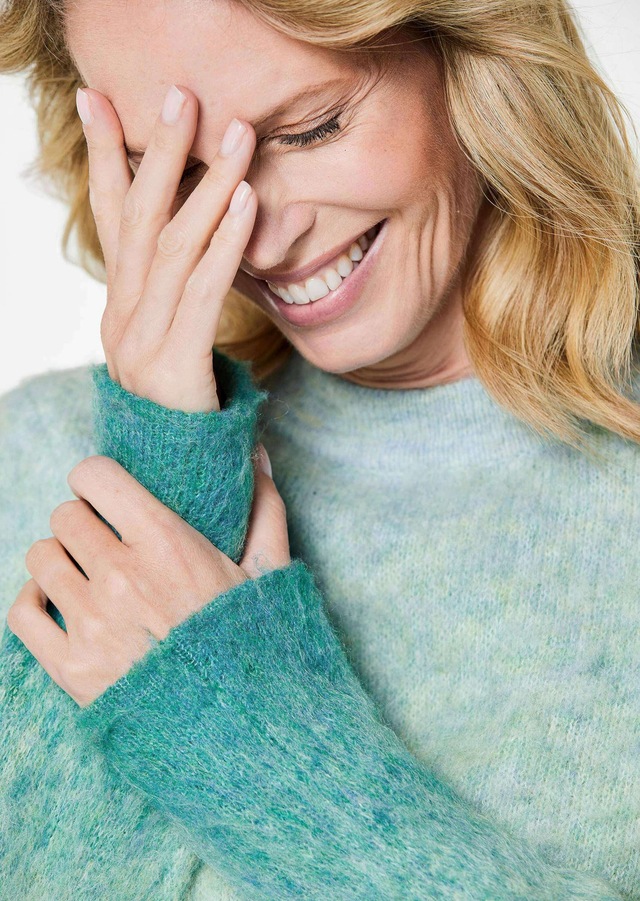 GOLDNER Strickpullover »Kurzgröße Strickpullover« Flauschiger Wollflor