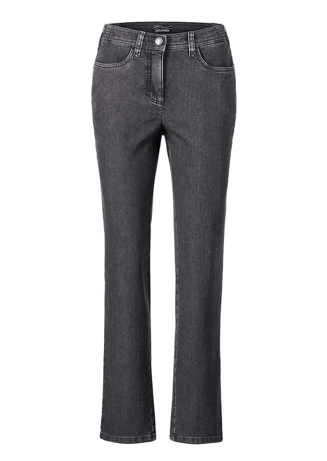 GOLDNER Regular-fit-Jeans »Denimhose mit Stretchkomfort« Ohne
