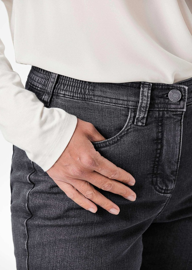GOLDNER Regular-fit-Jeans »Denimhose mit Stretchkomfort« Ohne