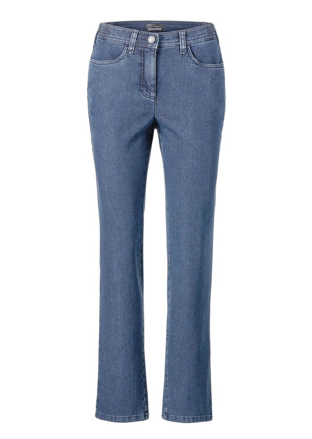 GOLDNER Regular-fit-Jeans »Denimhose mit Stretchkomfort« Ohne
