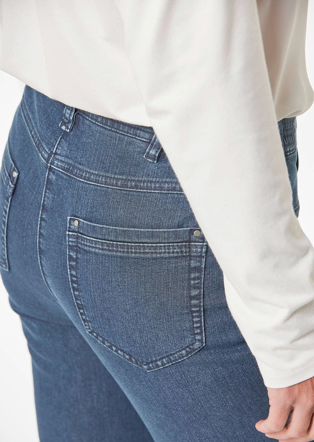 GOLDNER Regular-fit-Jeans »Denimhose mit Stretchkomfort« Ohne