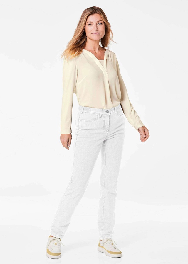 GOLDNER Regular-fit-Jeans »Denimhose mit Stretchkomfort« Ohne
