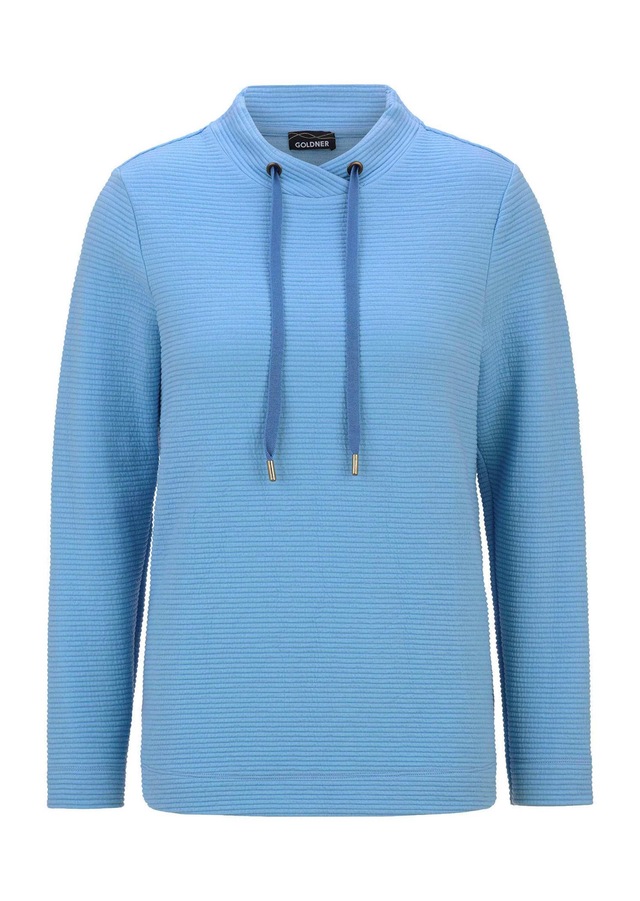 GOLDNER Kurzarmshirt »Kurzgröße Langarm Viskose-Pullover, Stehbund« Sonstige