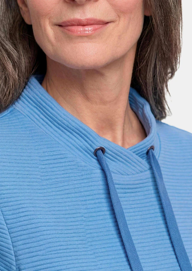 GOLDNER Kurzarmshirt »Kurzgröße Langarm Viskose-Pullover, Stehbund« Sonstige
