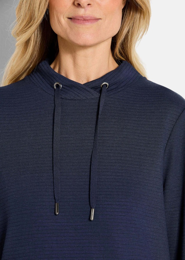 GOLDNER Kurzarmshirt »Kurzgröße Langarm Viskose-Pullover, Stehbund« Sonstige