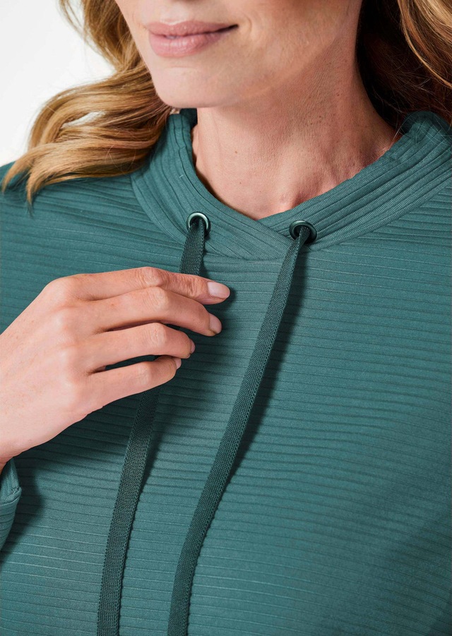 GOLDNER Kurzarmshirt »Kurzgröße Langarm Viskose-Pullover, Stehbund« Sonstige