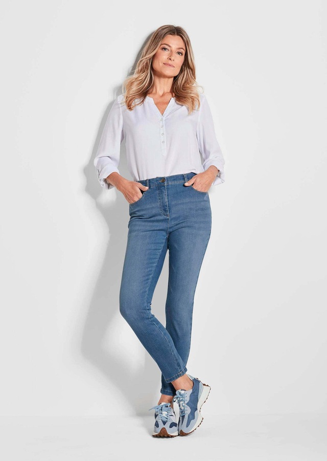 GOLDNER 7/8-Hose »Slim Fit Jeans BELLA mit Dehnbund« Ohne