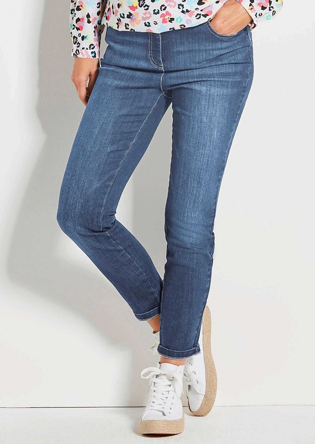 GOLDNER 7/8-Hose »Slim Fit Jeans BELLA mit Dehnbund« Ohne