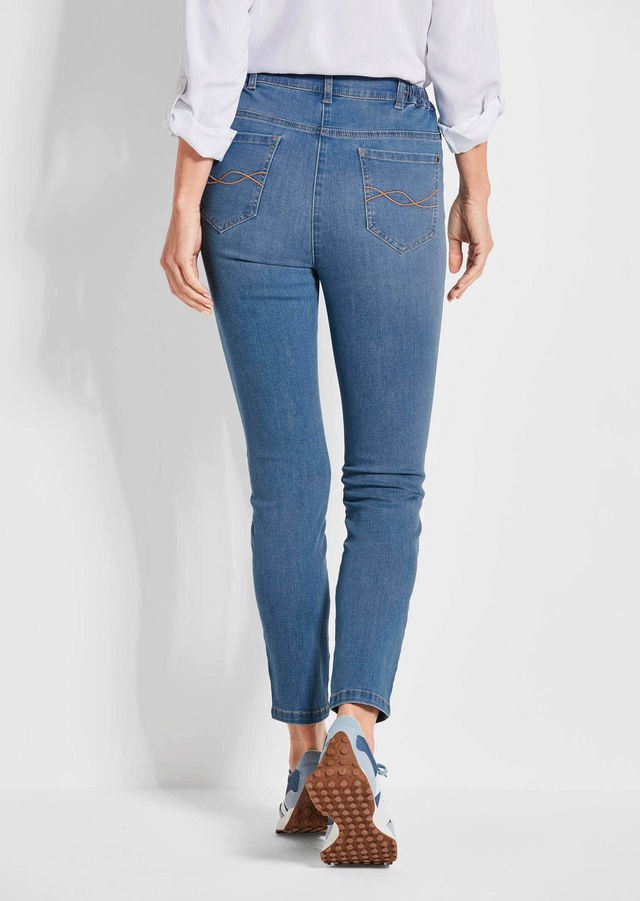 GOLDNER 7/8-Hose »Slim Fit Jeans BELLA mit Dehnbund« Ohne