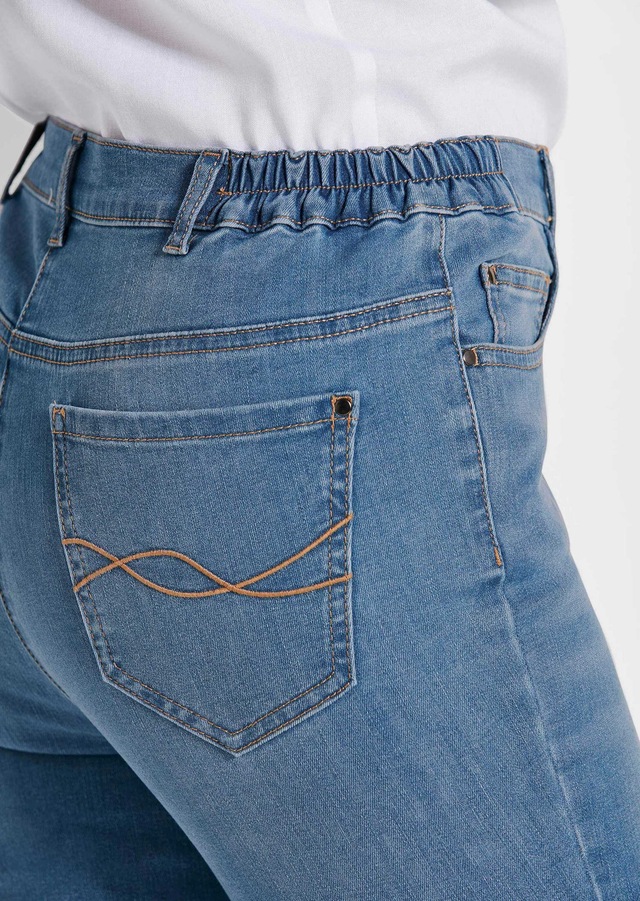 GOLDNER 7/8-Hose »Slim Fit Jeans BELLA mit Dehnbund« Ohne