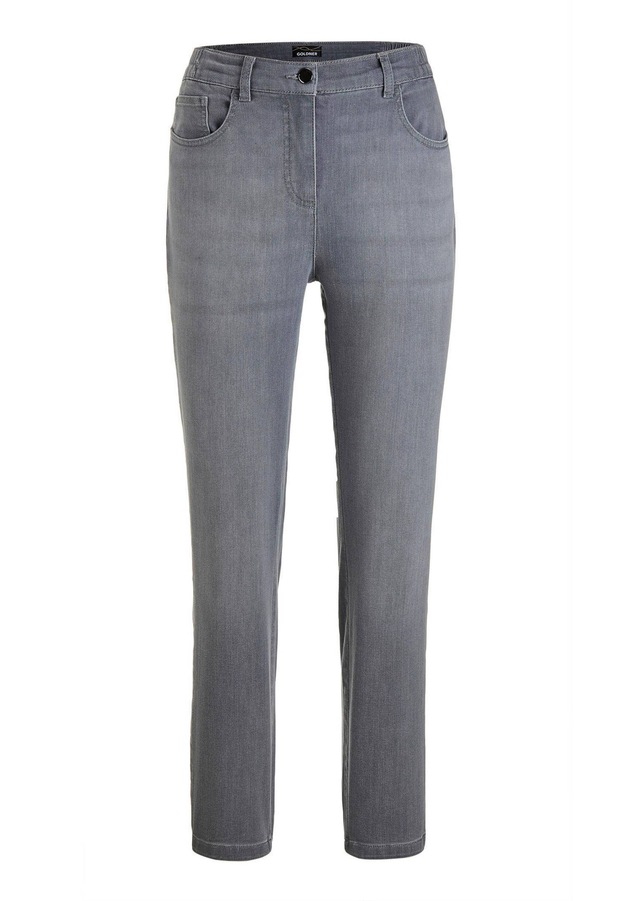 GOLDNER 7/8-Hose »Kurzgröße Slim Fit Jeans BELLA mit Dehnbund« Ohne