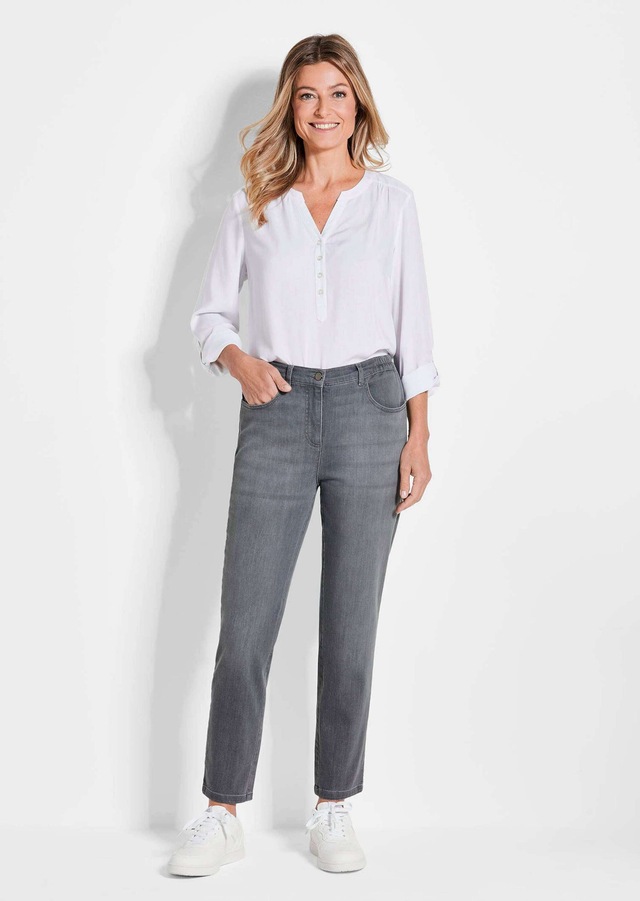 GOLDNER 7/8-Hose »Kurzgröße Slim Fit Jeans BELLA mit Dehnbund« Ohne