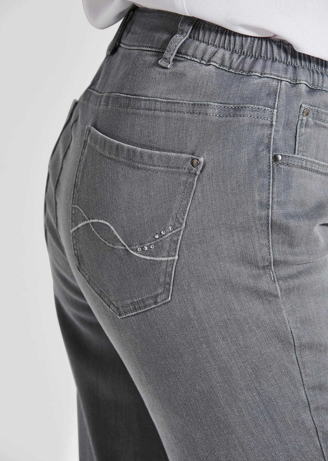 GOLDNER 7/8-Hose »Kurzgröße Slim Fit Jeans BELLA mit Dehnbund« Ohne