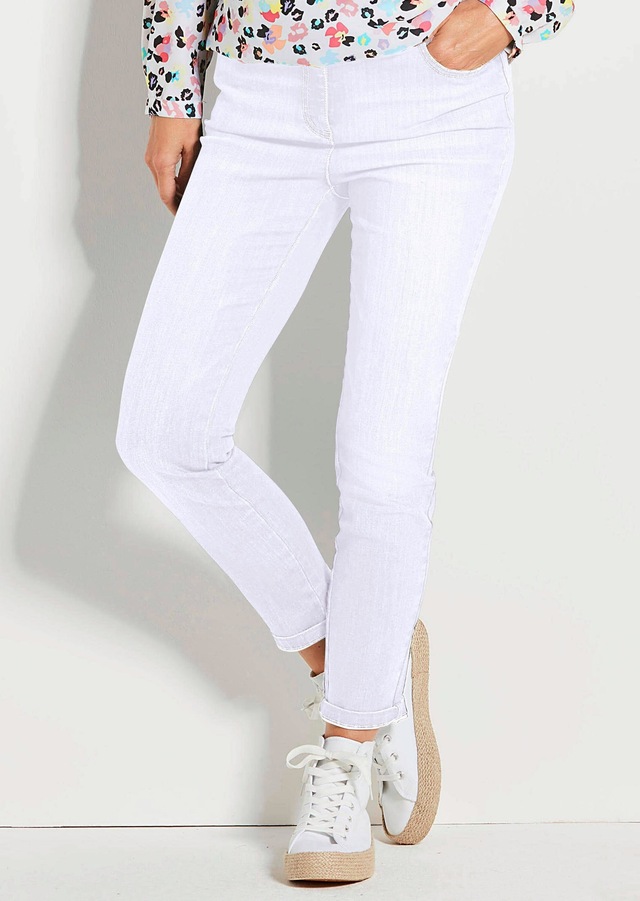 GOLDNER 7/8-Hose »Kurzgröße Slim Fit Jeans BELLA mit Dehnbund« Ohne