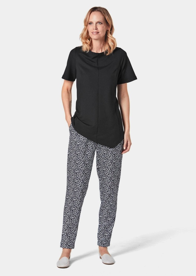 GOLDNER Langarm-Poloshirt »Kurzgröße Zipfelshirt« Ohne