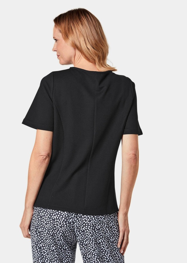 GOLDNER Langarm-Poloshirt »Kurzgröße Zipfelshirt« Ohne