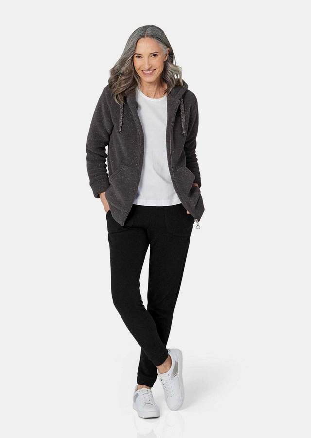 GOLDNER Strickjacke »Kurzgröße Flausch-Freizeitjacke in Blousonform« keine/nicht Relevant