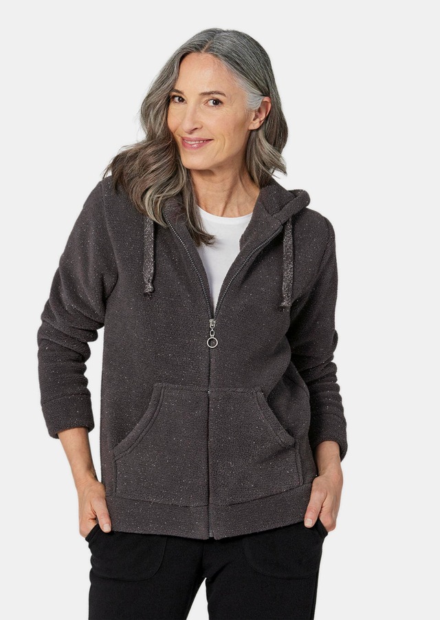 GOLDNER Strickjacke »Kurzgröße Flausch-Freizeitjacke in Blousonform« keine/nicht Relevant