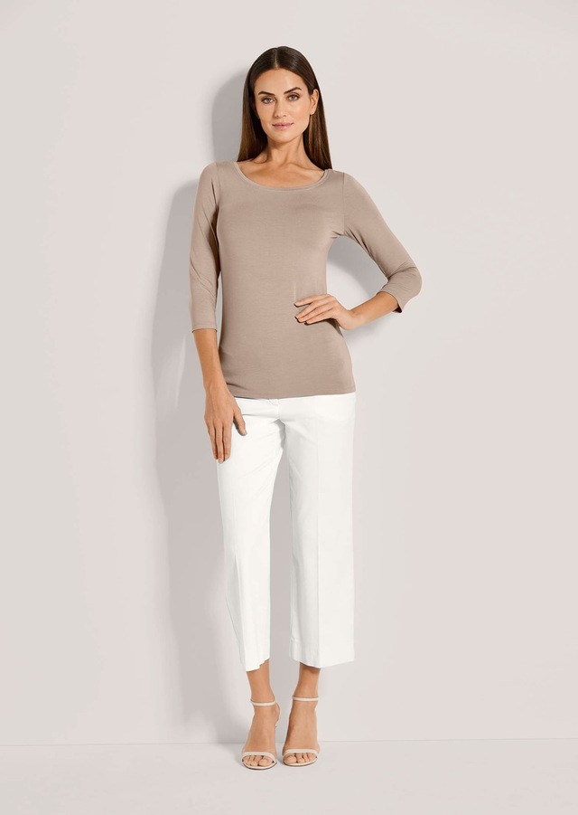 MADELEINE 3/4-Arm-Shirt »Blusenshirt Halbarm Viskose-Oberteil für Damen«