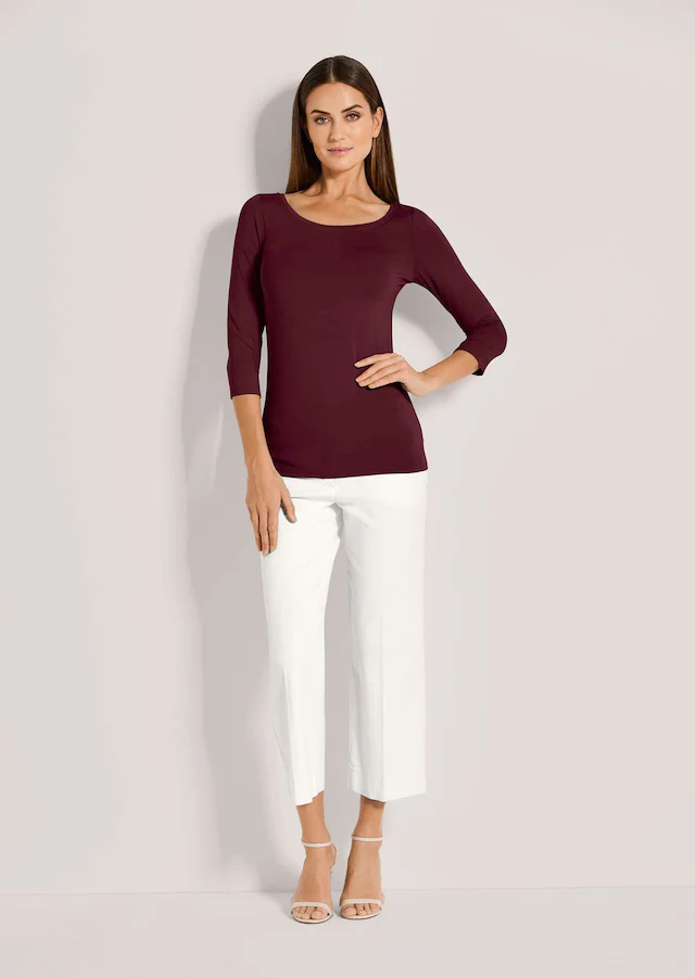 MADELEINE 3/4-Arm-Shirt »Blusenshirt Halbarm Viskose-Oberteil für Damen«