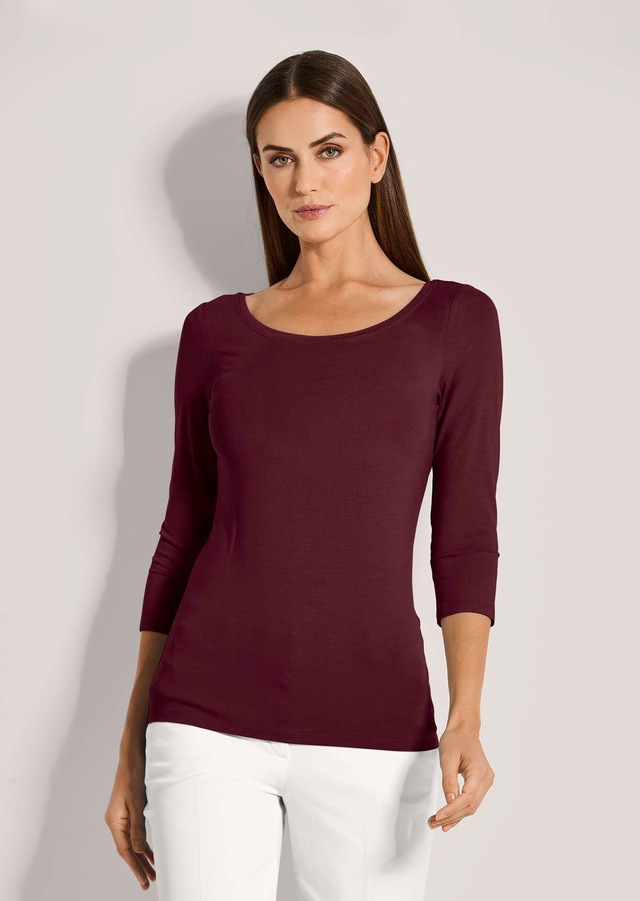 MADELEINE 3/4-Arm-Shirt »Blusenshirt Halbarm Viskose-Oberteil für Damen«