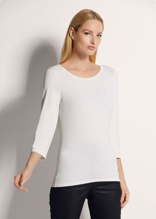 MADELEINE 3/4-Arm-Shirt »Blusenshirt Halbarm Viskose-Oberteil für Damen«