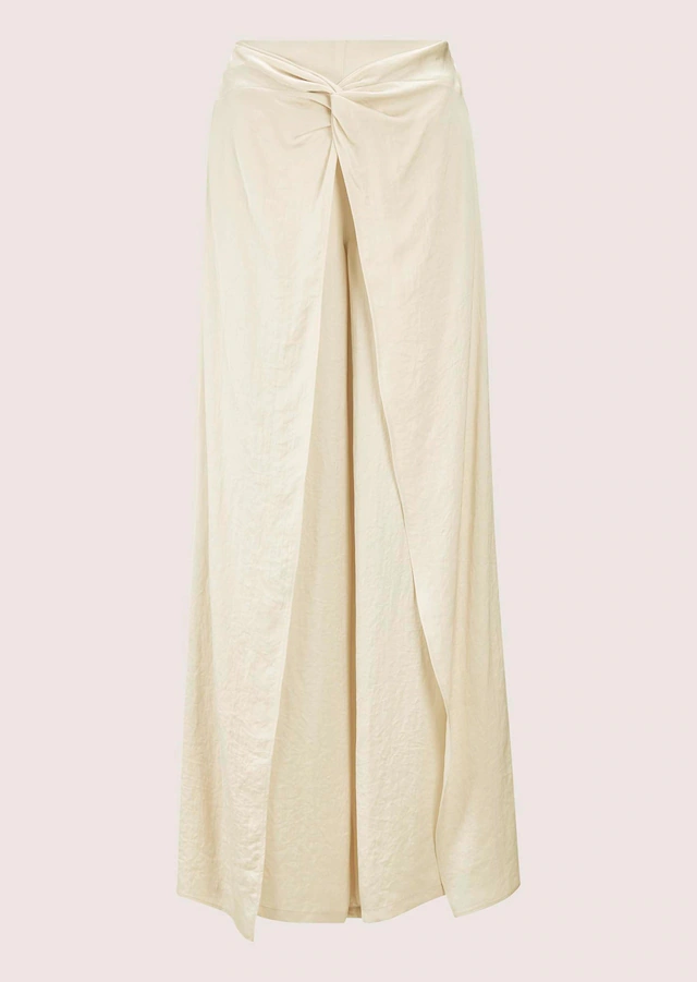 MADELEINE Stoffhose »Palazzo-Hose Sommerliche Stoffhose mit Überwurf« Weite Hose mit Überwurf