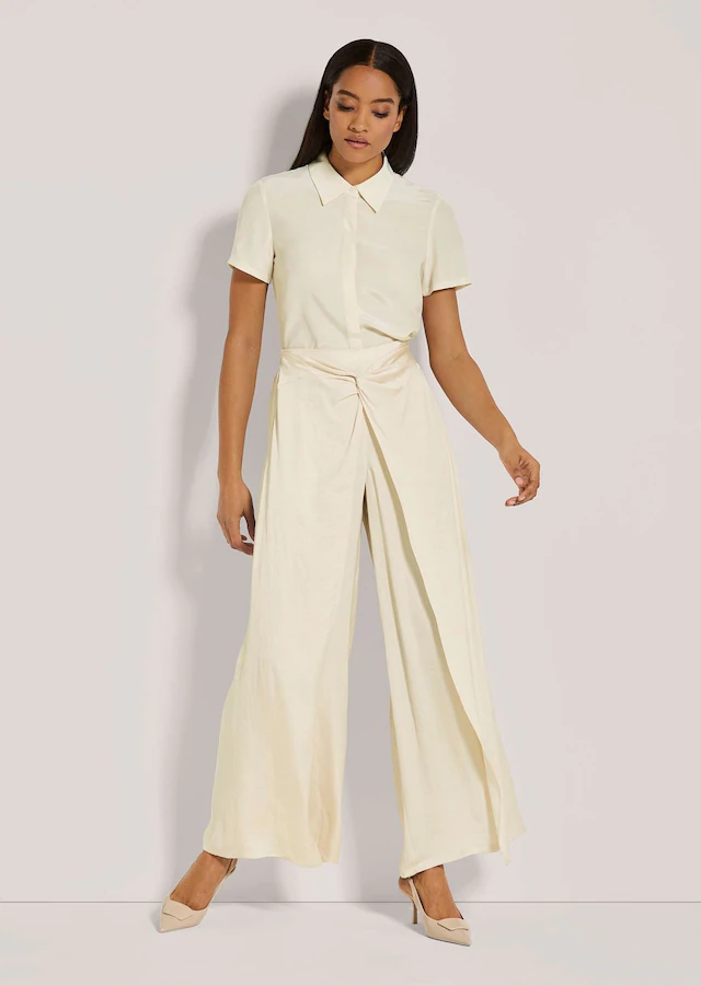 MADELEINE Stoffhose »Palazzo-Hose Sommerliche Stoffhose mit Überwurf« Weite Hose mit Überwurf