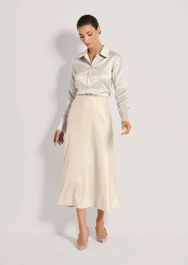 MADELEINE Midirock »Midirock Midi Satinrock für elegante Anlässe« Satin