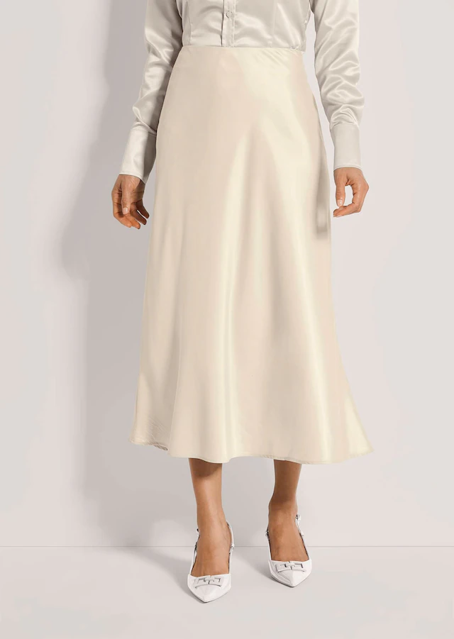 MADELEINE Midirock »Midirock Midi Satinrock für elegante Anlässe« Satin