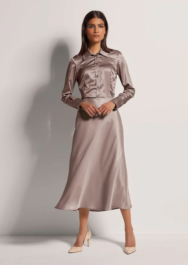 MADELEINE Midirock »Midirock Midi Satinrock für elegante Anlässe« Satin