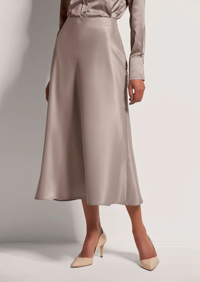 MADELEINE Midirock »Midirock Midi Satinrock für elegante Anlässe« Satin