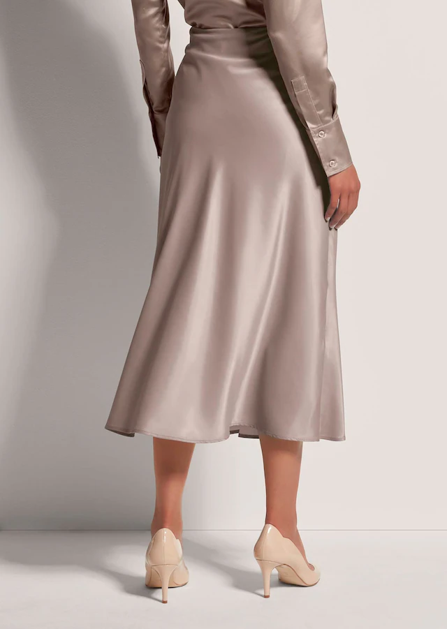 MADELEINE Midirock »Midirock Midi Satinrock für elegante Anlässe« Satin
