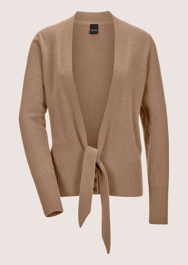 MADELEINE Strickjacke »Strickjacke Kaschmirstrickjacke mit V-Ausschnitt«