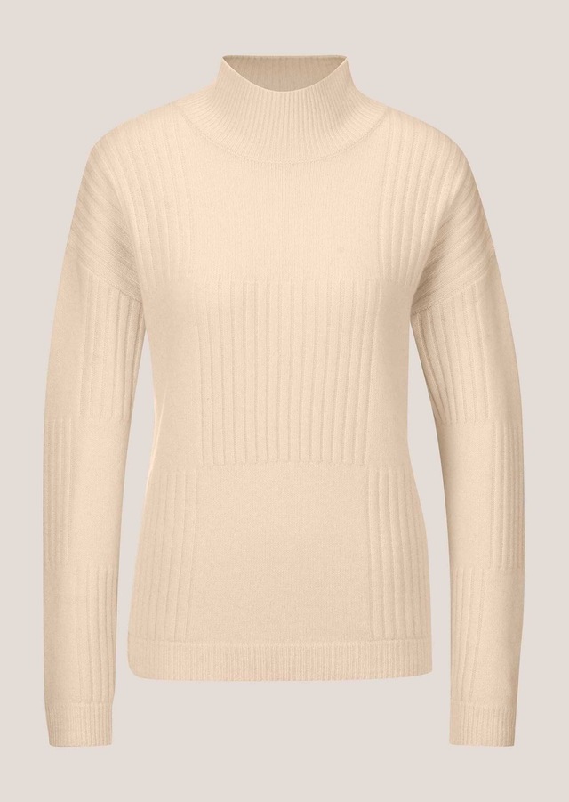 MADELEINE Longpullover »Pullover Langarm Stehkragen-Pullover, Wolle«