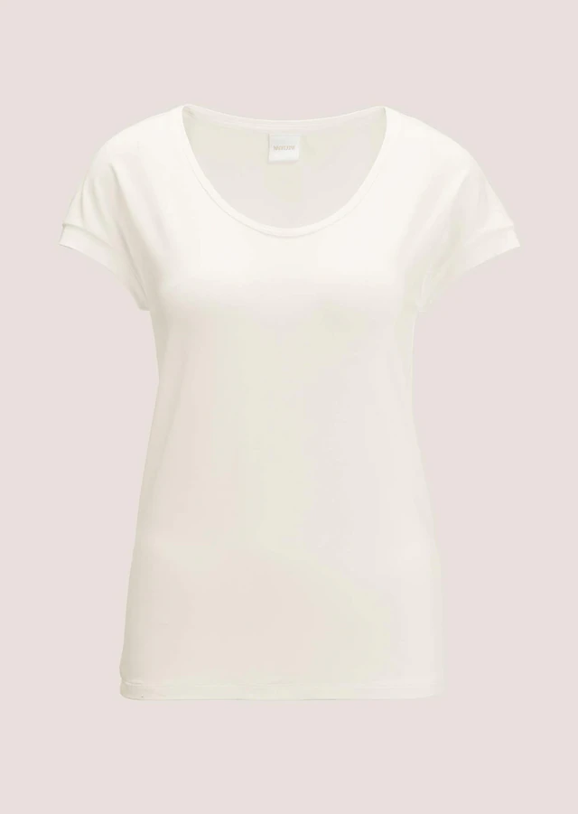 MADELEINE Kurzarmshirt »Jerseybluse Elegantes Viskose-Oberteil« Viskose Jersey