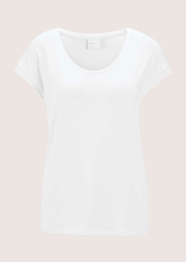MADELEINE Kurzarmshirt »Jerseybluse Elegantes Viskose-Oberteil« Viskose Jersey