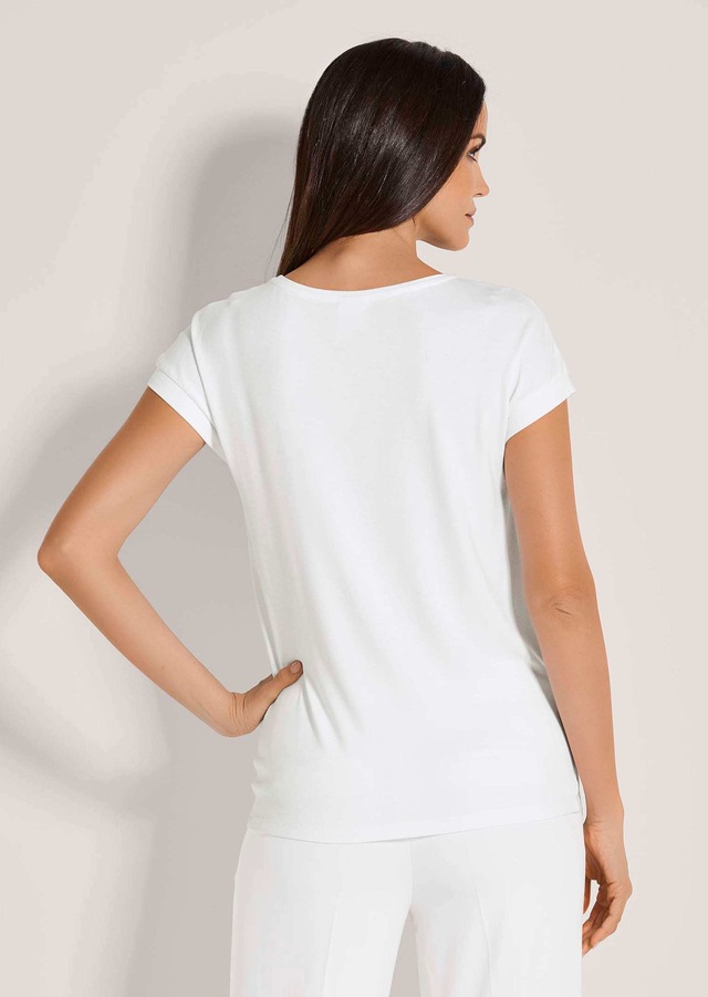 MADELEINE Kurzarmshirt »Jerseybluse Elegantes Viskose-Oberteil« Viskose Jersey
