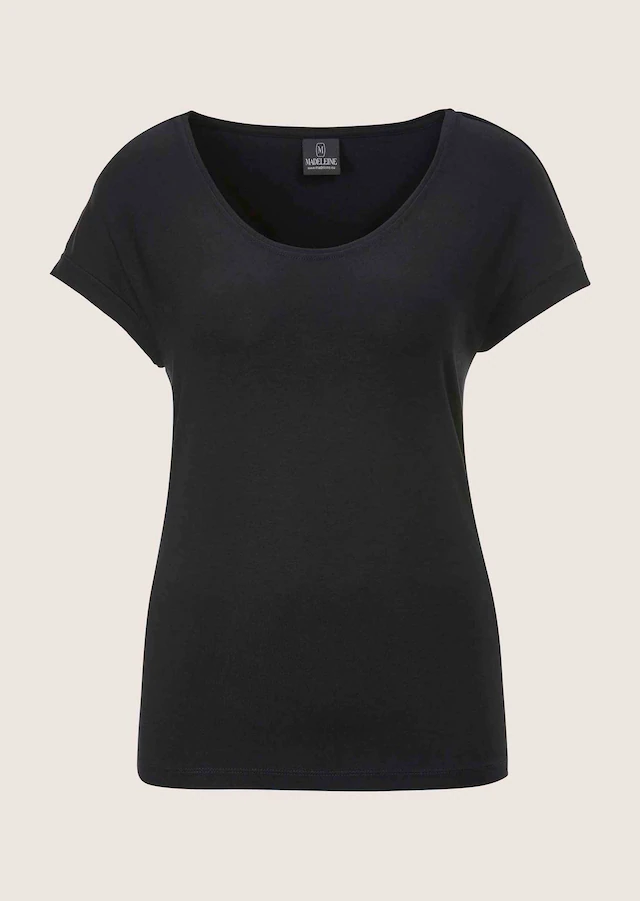 MADELEINE Kurzarmshirt »Jerseybluse Elegantes Viskose-Oberteil« Viskose Jersey