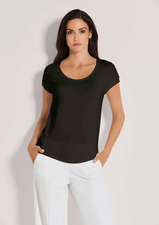 MADELEINE Kurzarmshirt »Jerseybluse Elegantes Viskose-Oberteil« Viskose Jersey