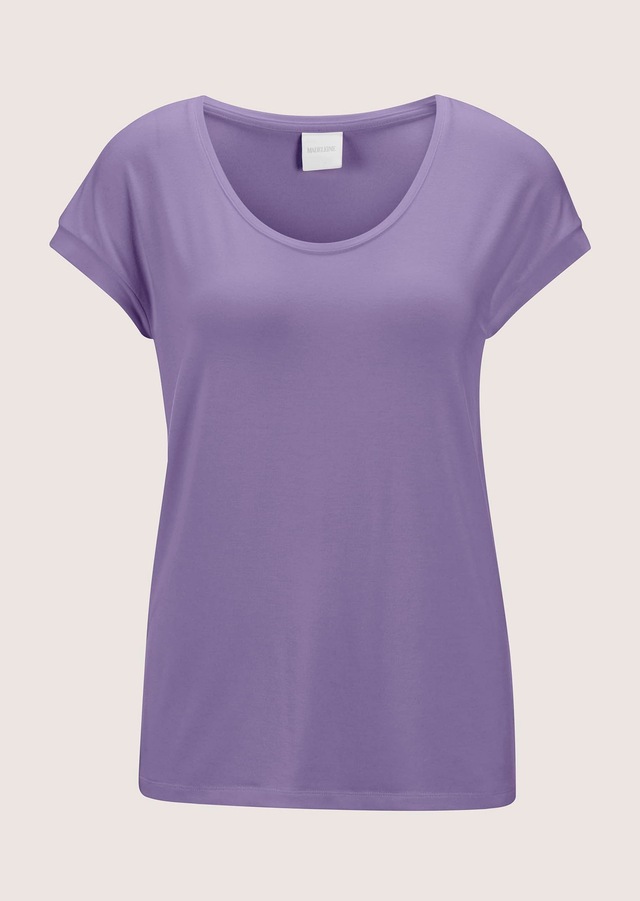 MADELEINE Kurzarmshirt »Jerseybluse Elegantes Viskose-Oberteil« Viskose Jersey