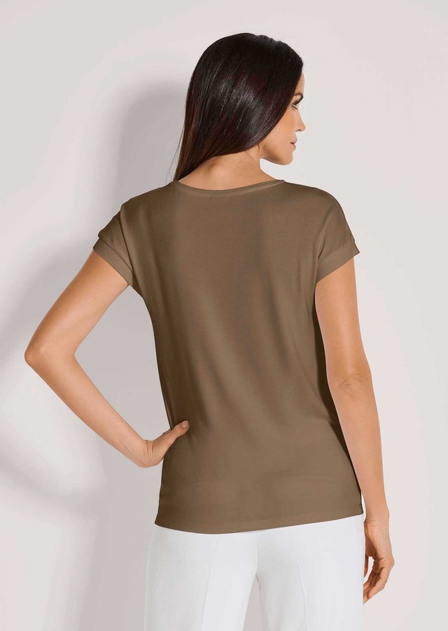 MADELEINE Kurzarmshirt »Jerseybluse Elegantes Viskose-Oberteil« Viskose Jersey