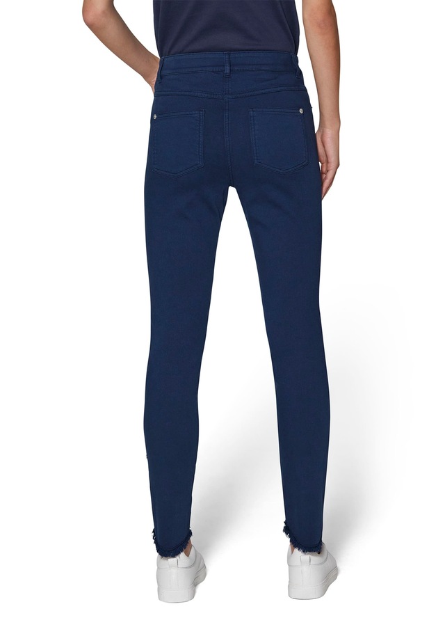 MADELEINE »Jeans Verkürzte 5-Pocket-Hose mit Fransen« abgeschrägter Fransensaum