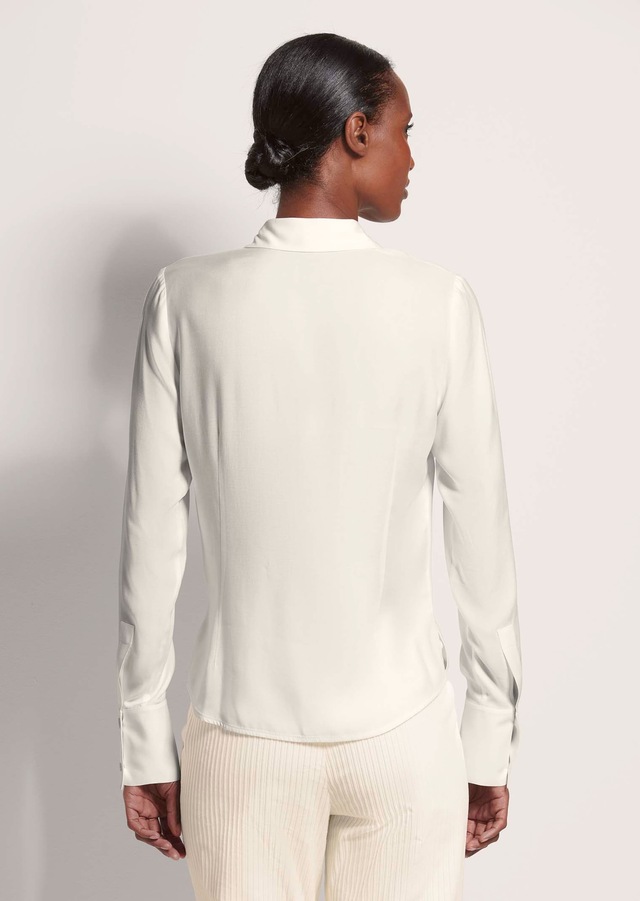 MADELEINE Hemdbluse »Hemdbluse Elegante Viskosebluse mit Hemdkragen«
