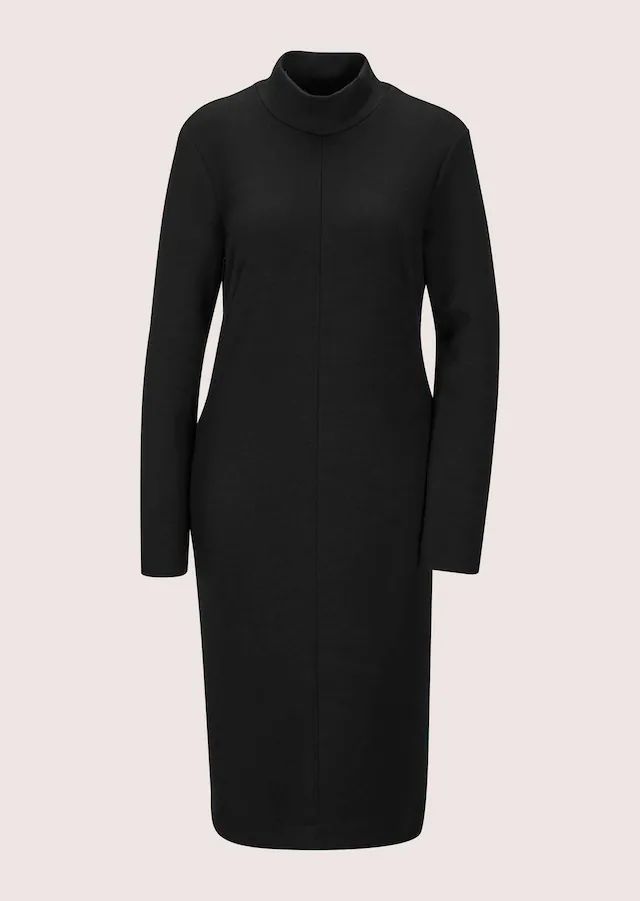 MADELEINE Sommerkleid »Jerseykleid Jersey-Kleid mit Stehkragen, Midilänge« Jerseykleid mit modischen Teilungsnähten