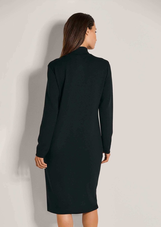 MADELEINE Sommerkleid »Jerseykleid Jersey-Kleid mit Stehkragen, Midilänge« Jerseykleid mit modischen Teilungsnähten