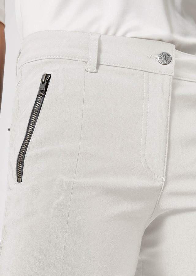 MADELEINE Stoffhose »Hose Schmale Skinny-Hose, Zippertaschen«
