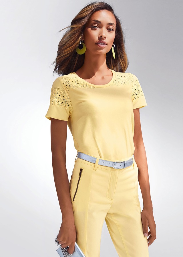 MADELEINE Stoffhose »Hose Schmale Skinny-Hose, Zippertaschen«